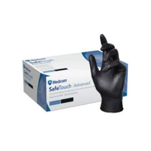 Synthetic  Gloves Black M (100pc)