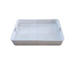 Rectangular floating tray white