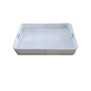 Rectangular floating tray white