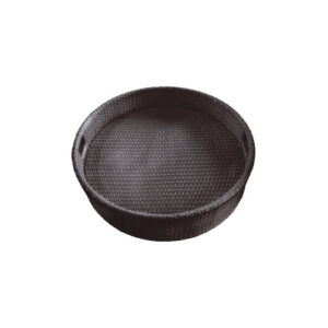 Round Floating Tray brown