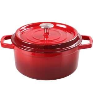 Casserole 5L Red