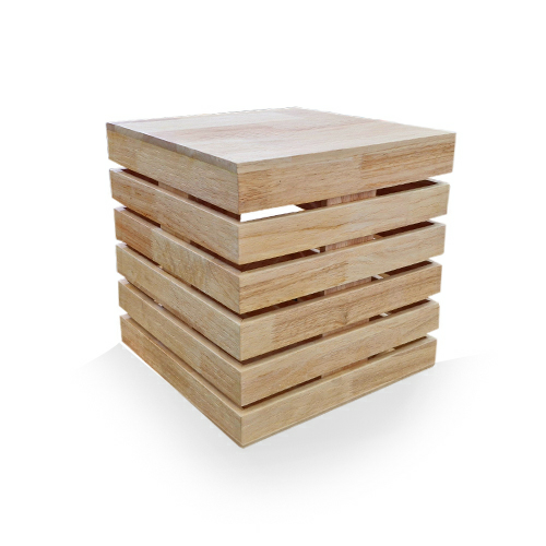 Wooden Display Stand Square