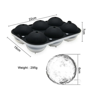 6 Holes Round Ice Ball Mold D6cm