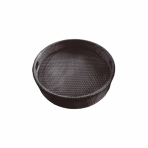 Round Floating Tray Brown