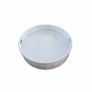 Round Floating Tray White
